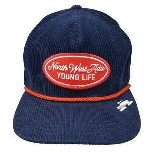 North West Ada Young Life Snapback 5 Panel Cap Blue One Size Rope Space Craft